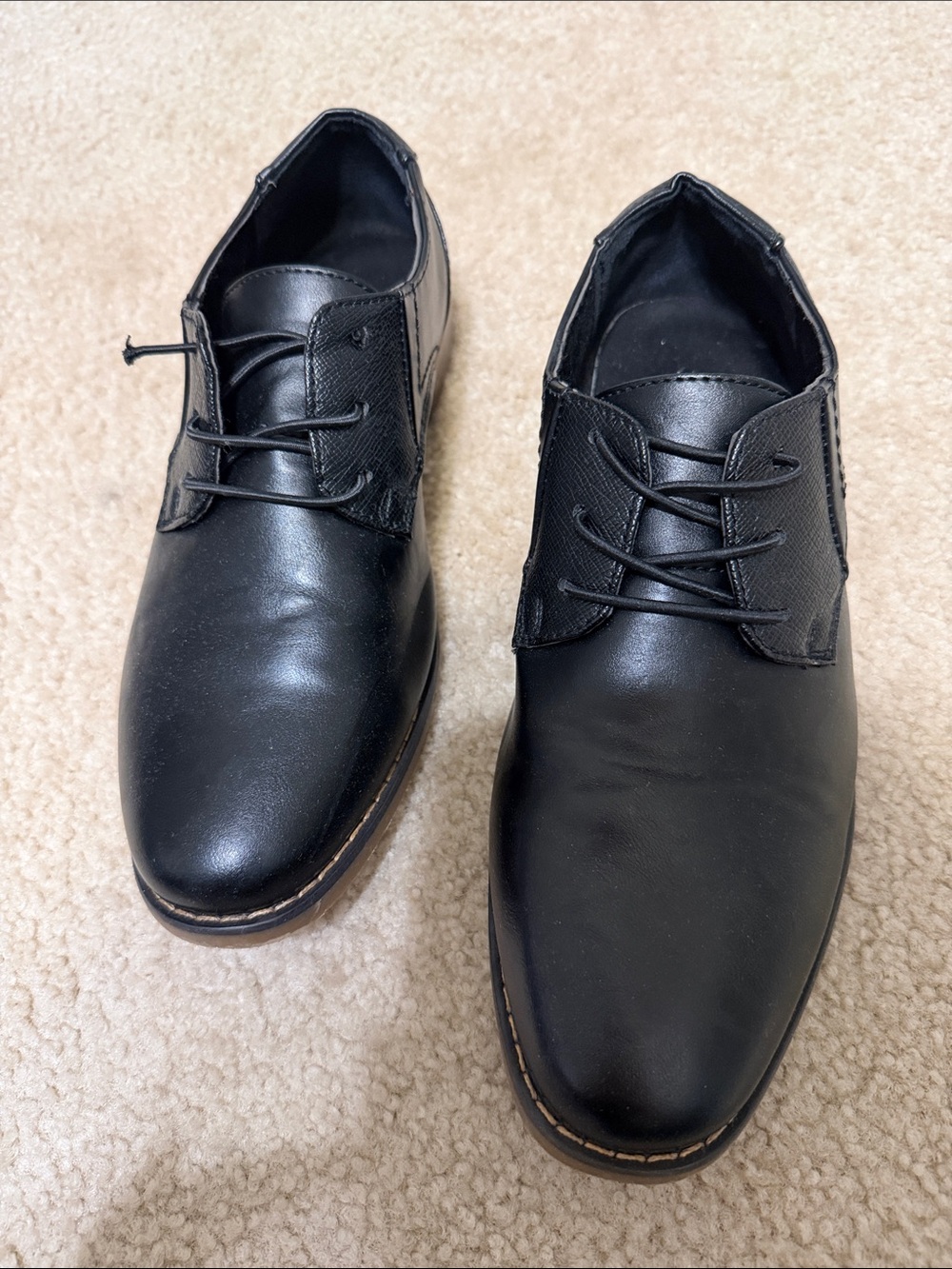 Youth Boy’s Black Lace-Up Dress Shoes